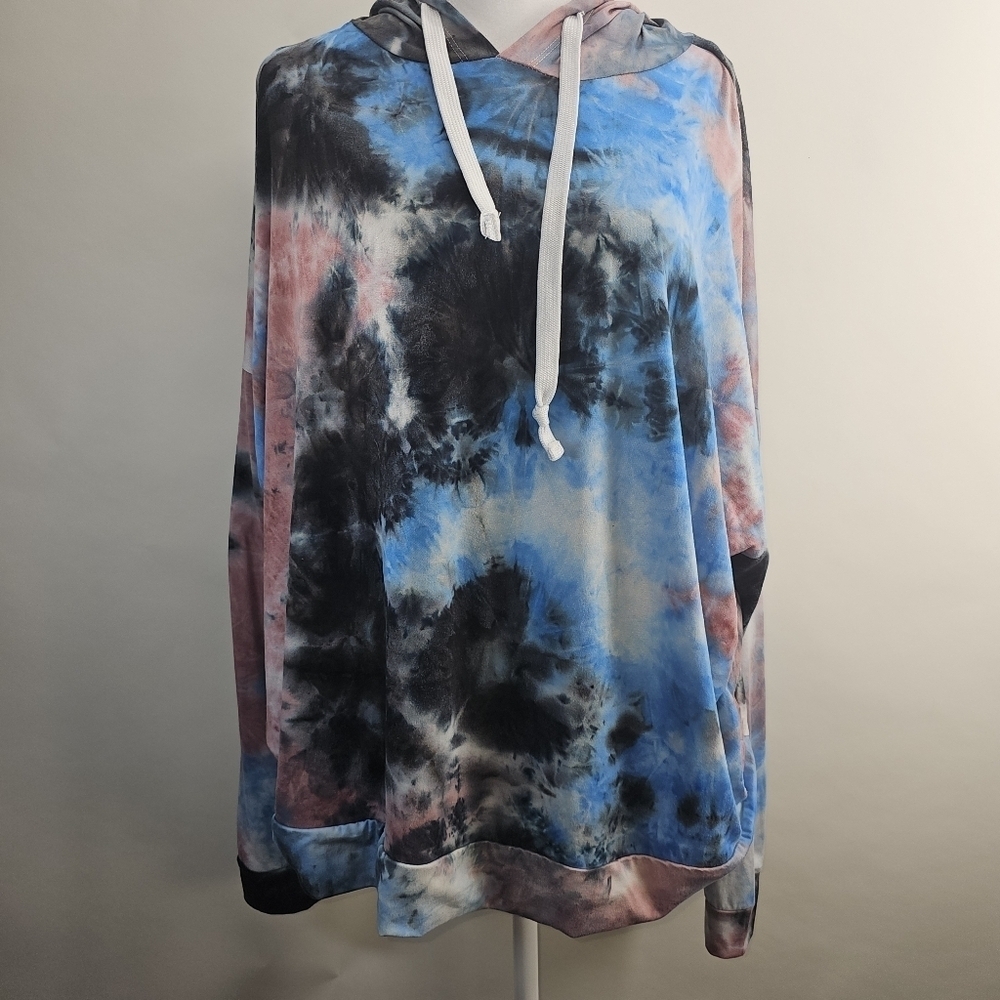Orange Kiss size 3X tye dye hoodie